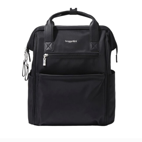 Baggallini Handbags - Baggallini Soho Padded Laptop Backpack with Luggage Handle Sleeve